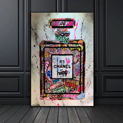 chanel no 5 graffiti art|Chanel Graffiti Wall Art .